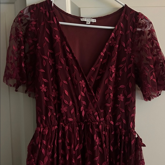 Baltic Born Marseille Burgundy Maxi Dress (M) - Picture 5 of 5